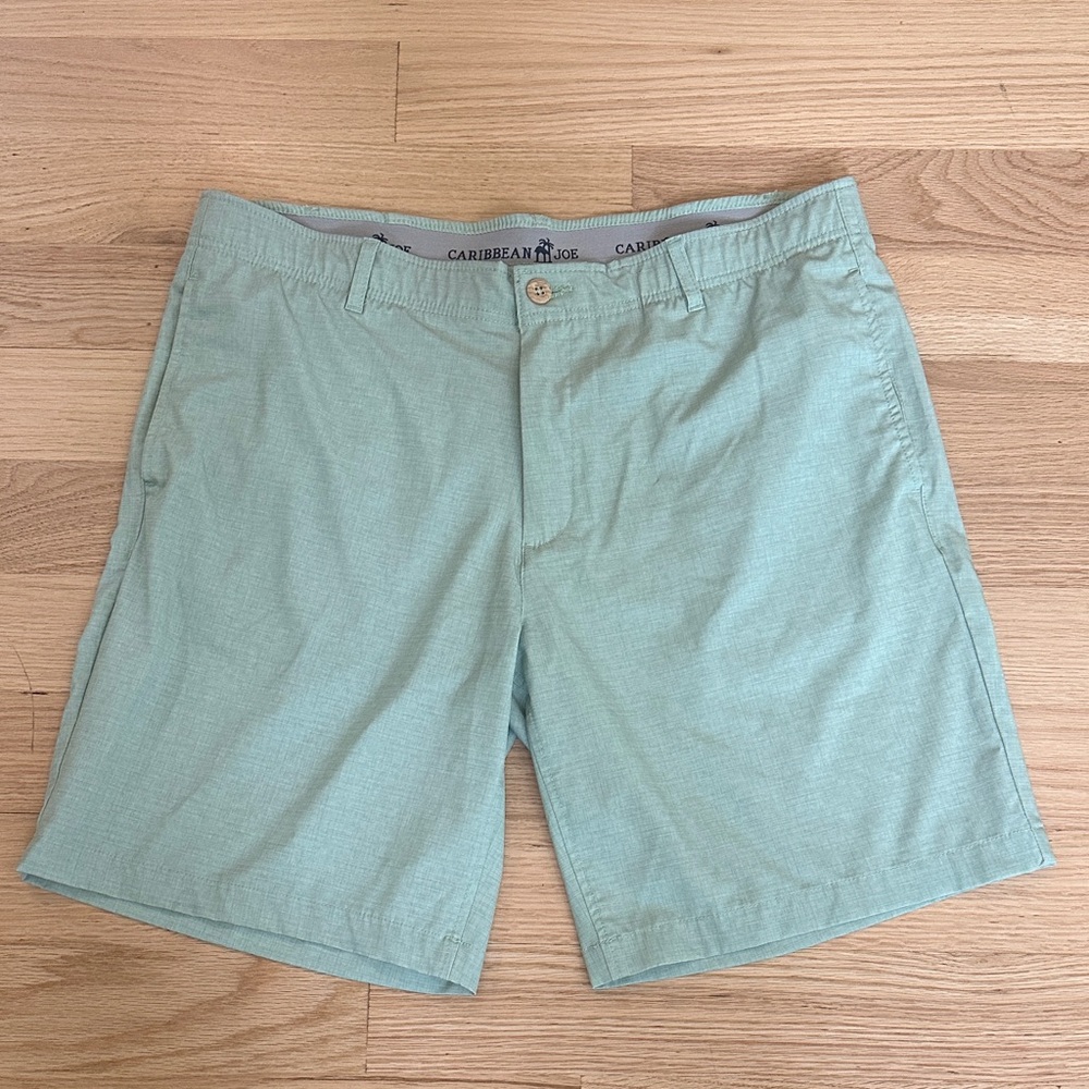 Caribbean Joe Men’s Mint Green Performance Shorts